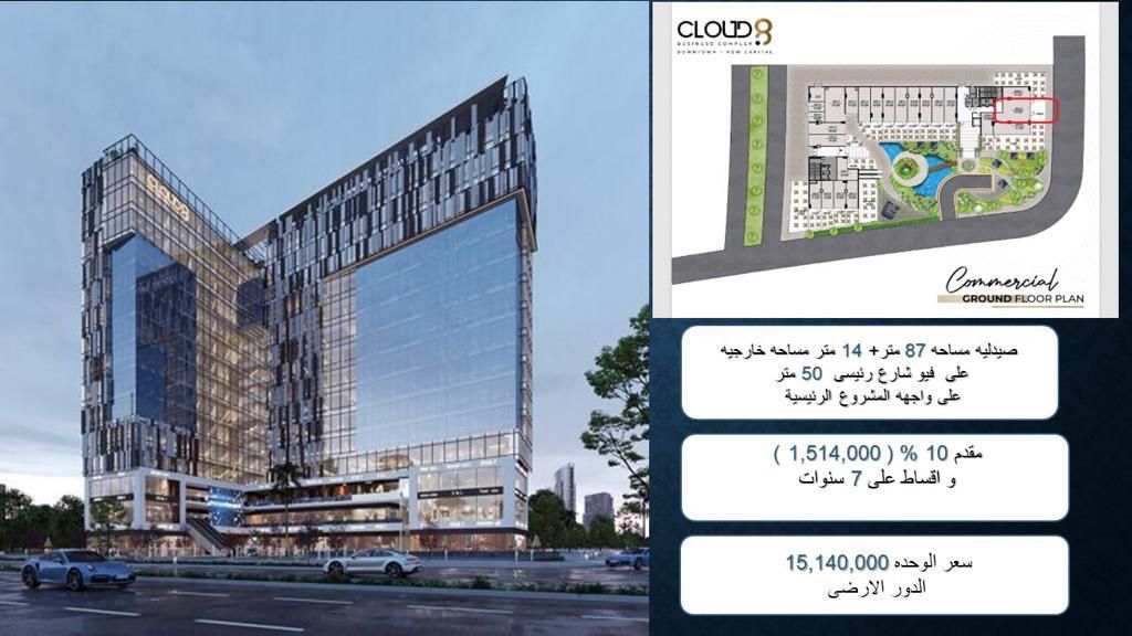 مول كلاود 8 العاصمة الإدارية الجديدة Mall Cloud 8 Business Complex