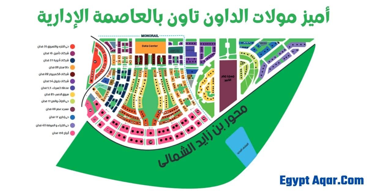 أميز مولات الداون تاون بالعاصمة الإدارية